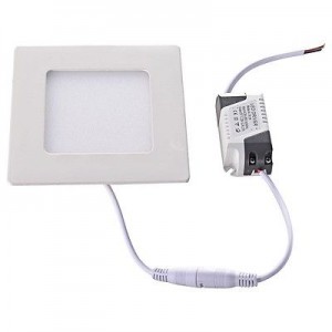 FARETTO PANNELLO LED BIANCO PIATTO SMD 2835 6W ILLUMINA LUCE NATURALE